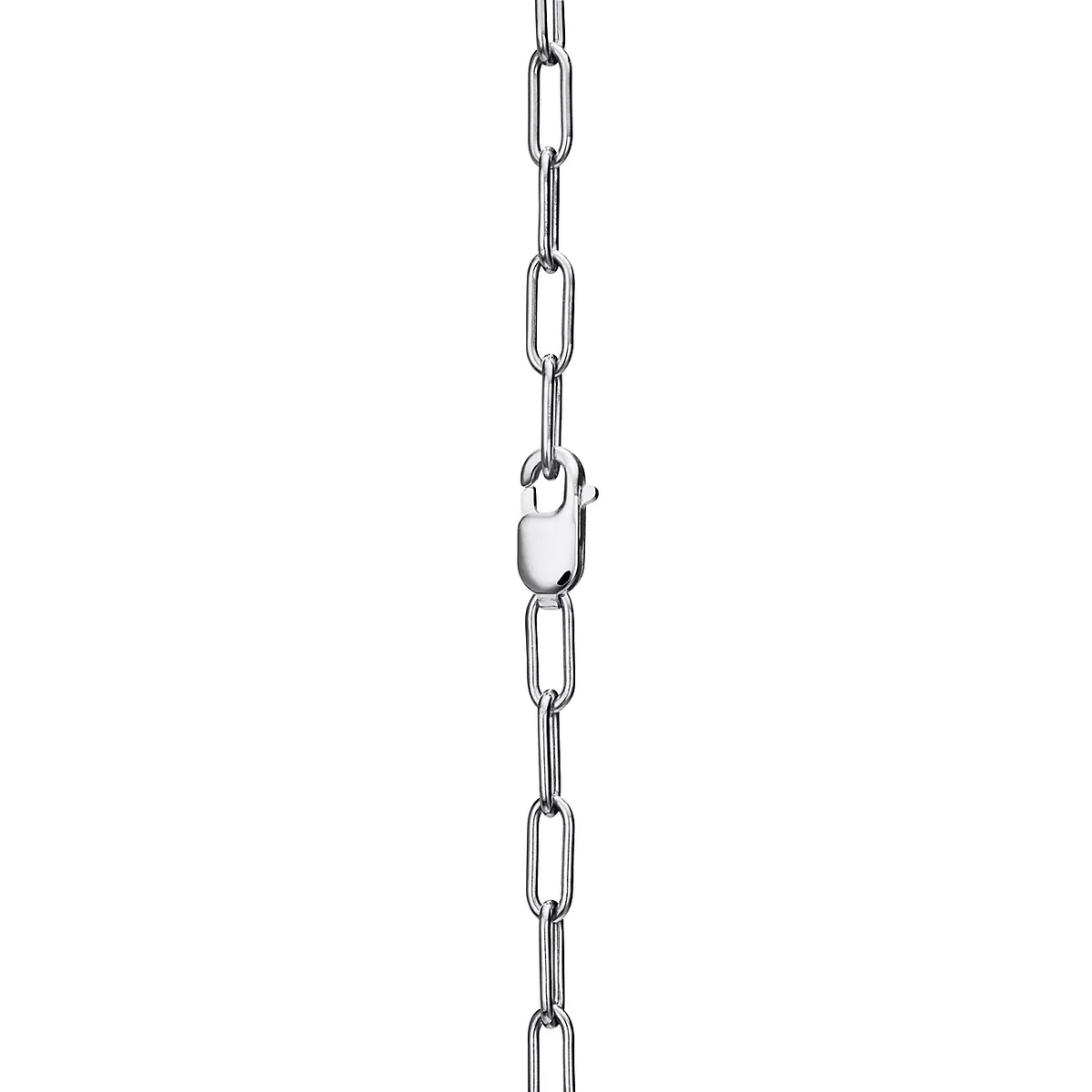 [Spark Jewels]LOCK NECKLACE MEDIUM PENDANT SILVER PAVED DIAMONDS
