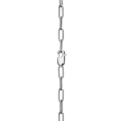 [Spark Jewels]LOCK NECKLACE MEDIUM PENDANT SILVER PAVED DIAMONDS