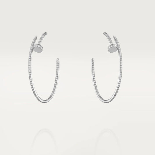 [⭐Aura]JUSTE EARRINGS FULL DIAMONDS 1.8MM