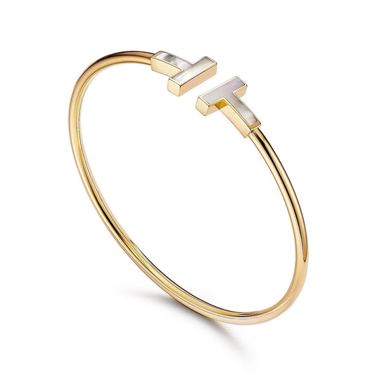 [Spark Jewels]T BRACELET 1.8MM MOP PINK GOLD