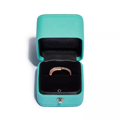 [Spark Jewels]LOCK RING PINK GOLD DIAMOND PAVED