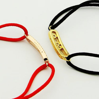 [⭐Aura]Messika Care(s) pink cord pavé bracelet