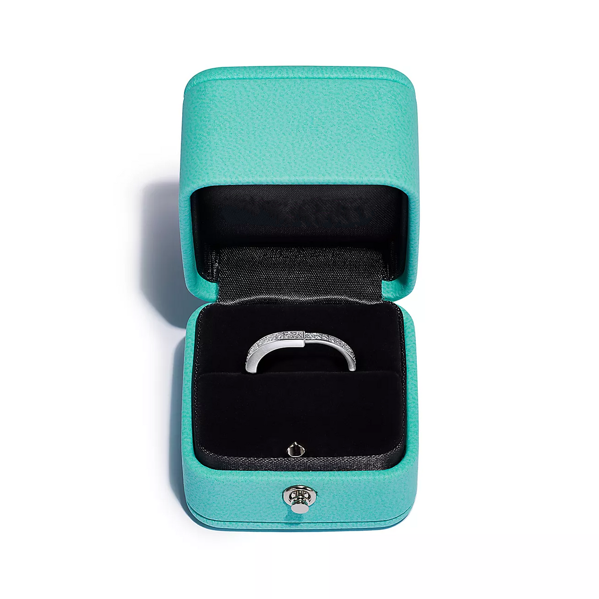 [Spark Jewels]LOCK RING SILVER DIAMOND PAVED