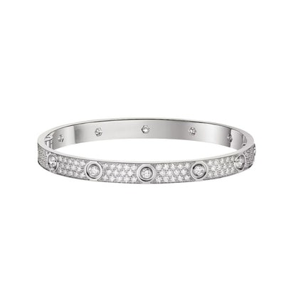 [⭐Spark]LOVE BRACELET 6.1MM DIAMOND-PAVED 10 BIG DIAMONDS