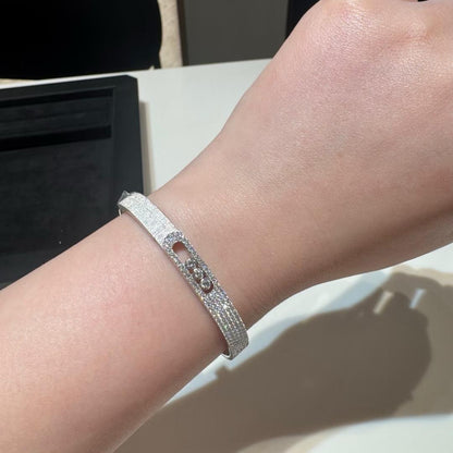 [⭐Aura]Move Noa Ciselé half pavé bangle