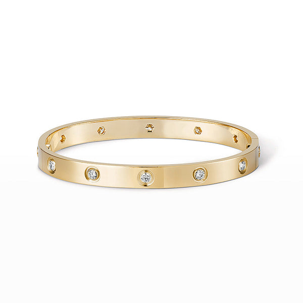 [⭐Aura]LOVE BRACELET 6.1MM 10 DIAMONDS