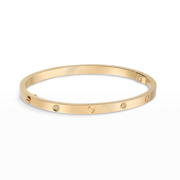 [⭐Aura]LOVE BRACELET 3.65MM 6 DIAMONDS