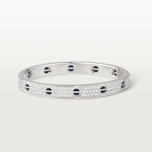 [⭐Aura]LOVE BRACELET 6.1MM DIAMOND-PAVED CERAMIC