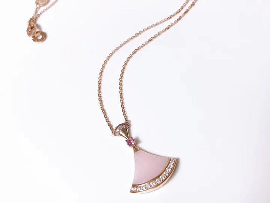[⭐Aura]DREAM NECKLACE PINK MOP DIAMOND