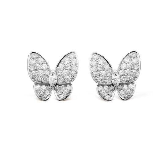 [⭐Aura]BUTTERFLY ALL DIAMOND EARRINGS