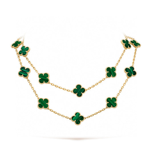 [⭐Aura]CLOVER 20 MOTIFS MALACHITE GOLD