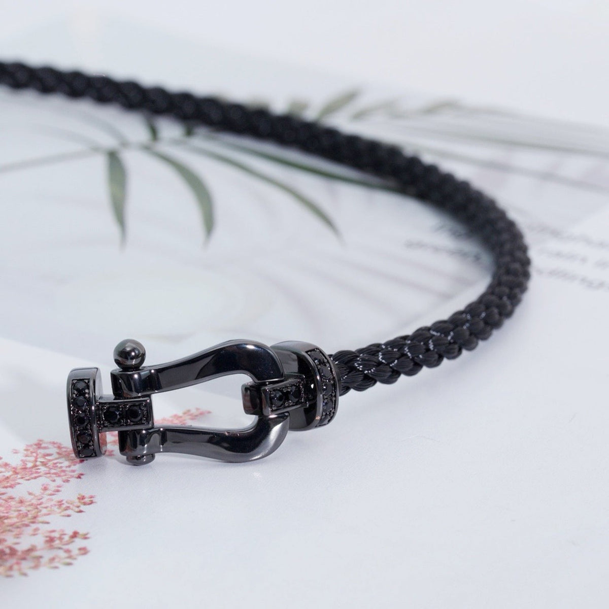 [Spark]FORCE LARGE SERIES HORSESHOE BLACK SAMURAI BRACELET