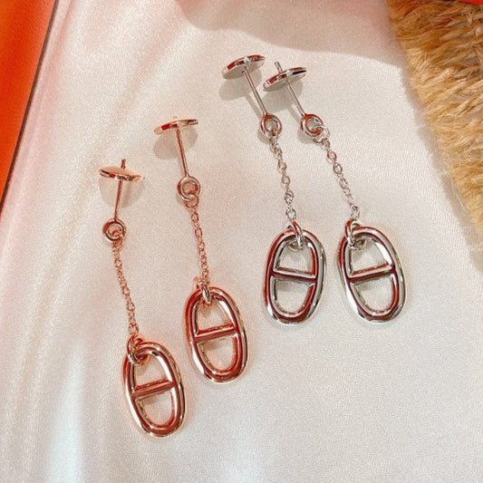 [⭐Aura]CHAINE TASSEL EARRINGS
