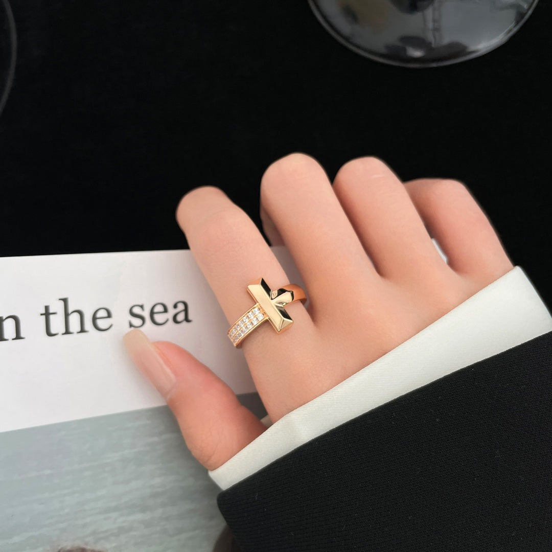 [Spark Jewels]T WIDE DIAMOND RING
