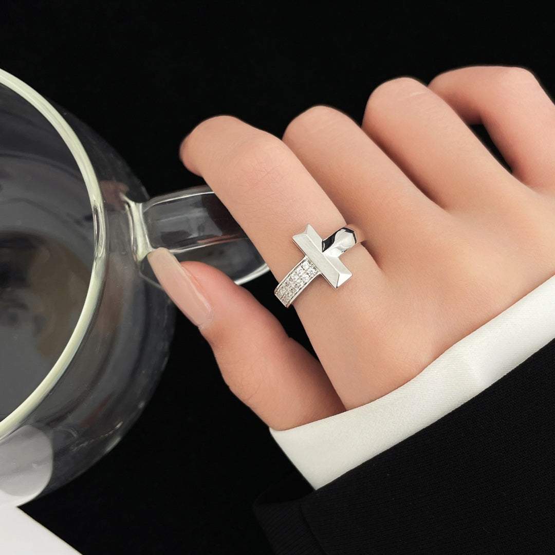 [Spark Jewels]T WIDE DIAMOND RING