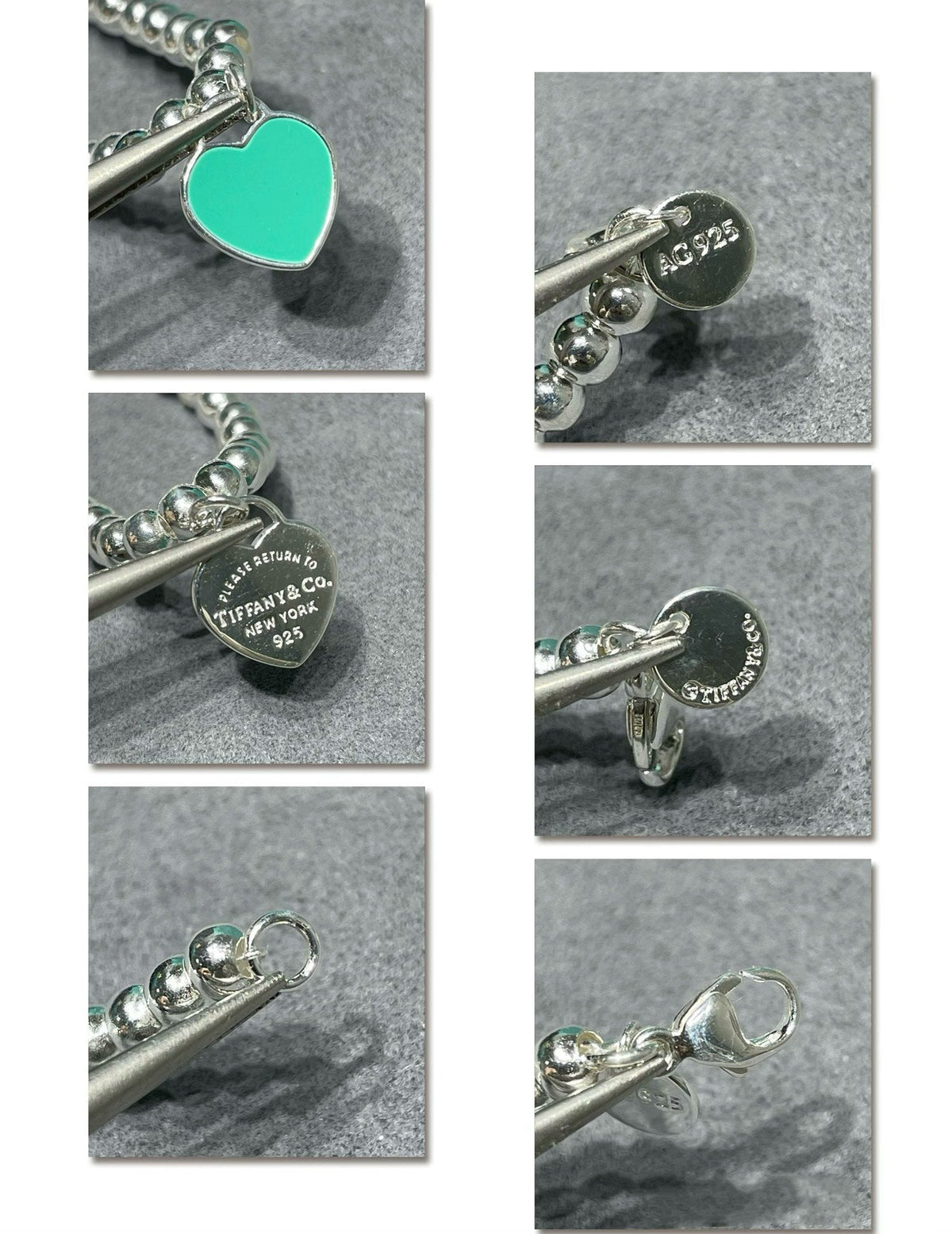 [Spark Jewels]RETURN TO TIF SILVER BEAD NECKLACE