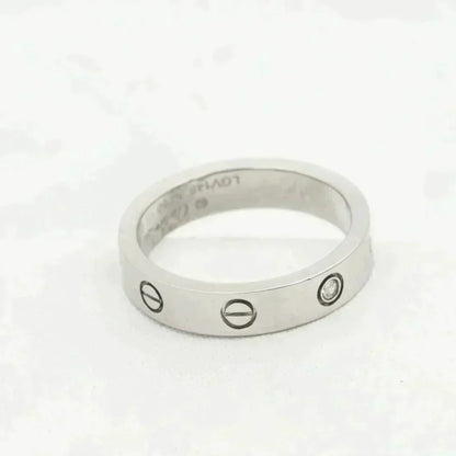 [⭐Spark]LOVE RING 4MM 1 DIAMOND SILVER