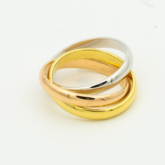 [⭐Aura Jewelry]TRINITY RING GOLD PINK GOLD SILVER