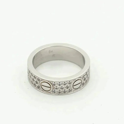 [⭐Spark]LOVE RING 5.5MM DIAMONDS PAVED