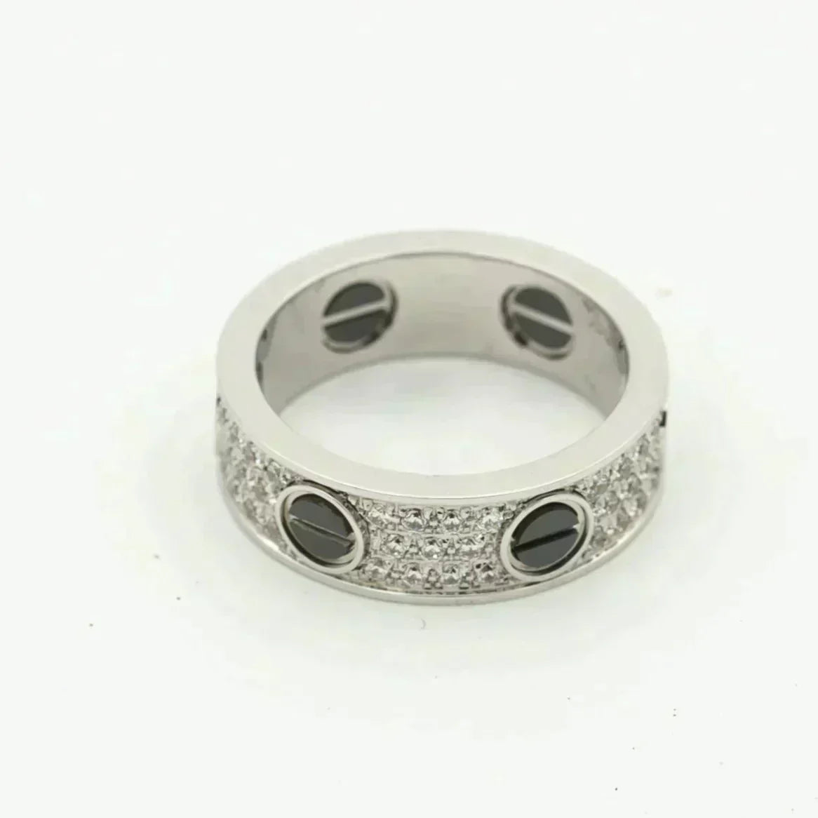 [⭐Spark]LOVE RING 5.5MM DIAMONDS PAVED CERAMIC