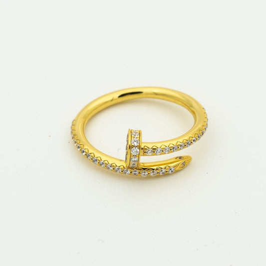 [⭐Aura]JUSTE RING 1.8MM GOLD DIAMONDS