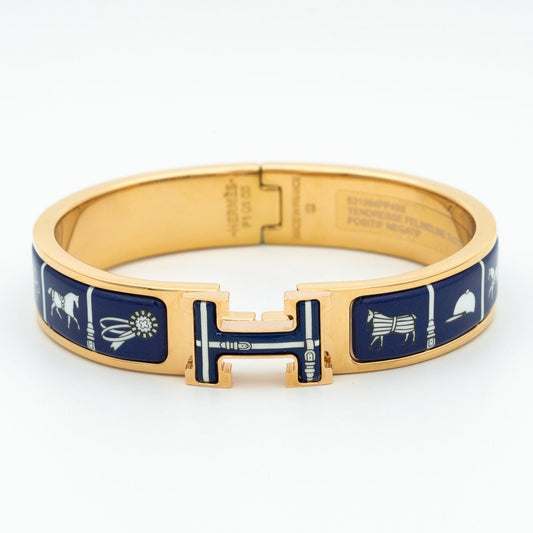 [⭐Aura]H BRACELET BLUE CERAMIC