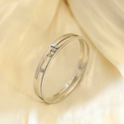 [⭐Aura]Move Romane Diamond Bangle Bracelet