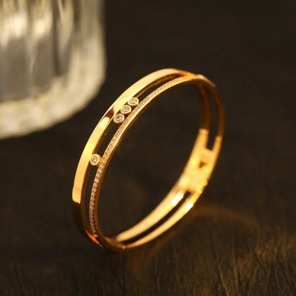 [⭐Aura]Move Romane Diamond Bangle Bracelet