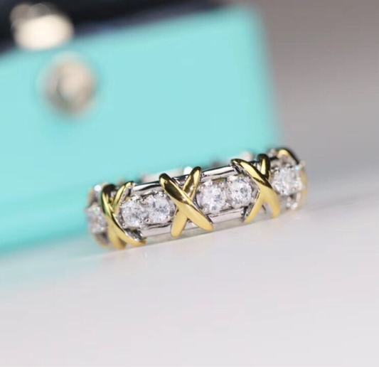 [⭐Aura jewelrys]Classic Gold Diamond Ring