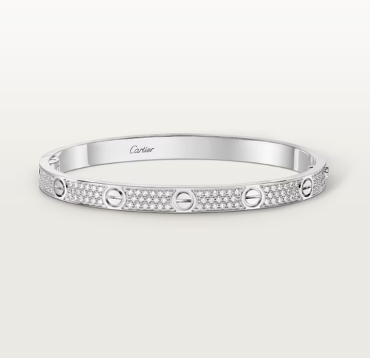 [⭐Aura]NEW-LOVE-4.8MM-Width Diamond-Studded Bracelet