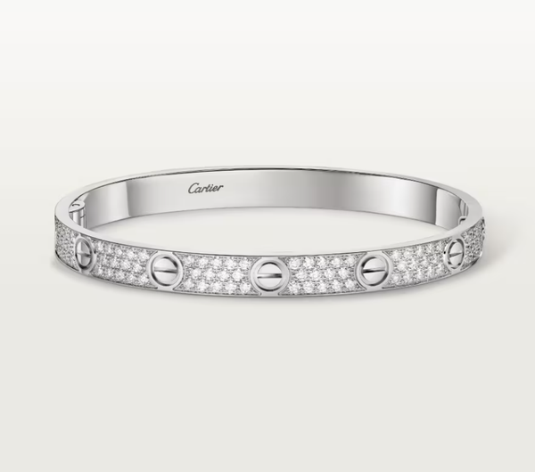 [⭐Aura]NEW-LOVE-6.1MM-Width Diamond-Studded Bracelet