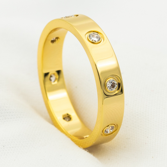 [⭐Aura]LOVE RING 3.6MM 8 DIAMONDS