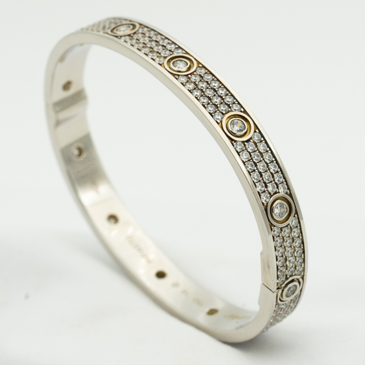 [Spark]LOVE BRACELET 6.1MM DIAMOND-PAVED 10 BIG DIAMONDS