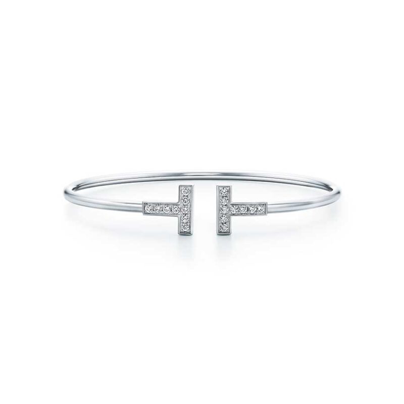 [Spark Jewels]T BRACELET 1.8MM DIAMOND SILVER