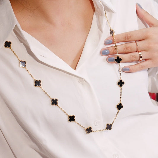 [⭐Aura]CLOVER 20 MOTIFS ONYX ROSE GOLD