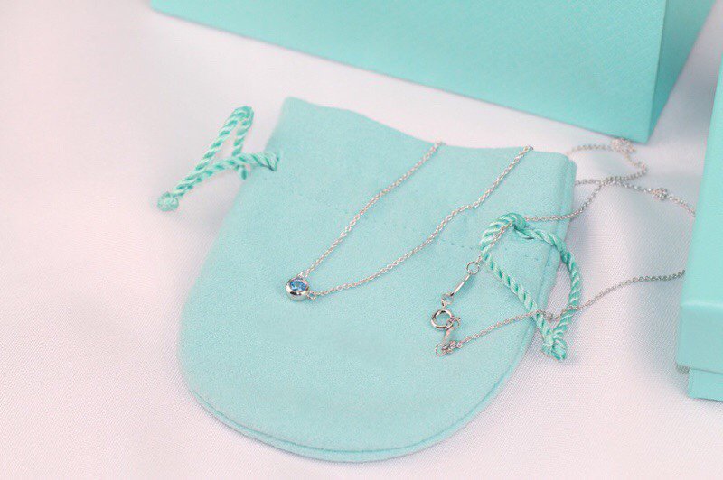 [Spark Jewels]ELSA PERETTI SERIES SINGLE DIAMOND SIMPLE NECKLACE