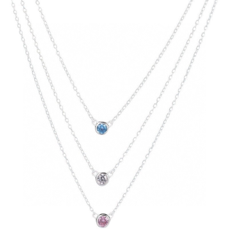 [Spark Jewels]ELSA PERETTI SERIES SINGLE DIAMOND SIMPLE NECKLACE