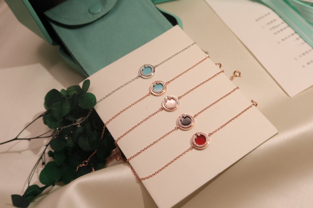 [Spark Jewels]DIAMOND CIRCLE PINK GOLD BRACELET