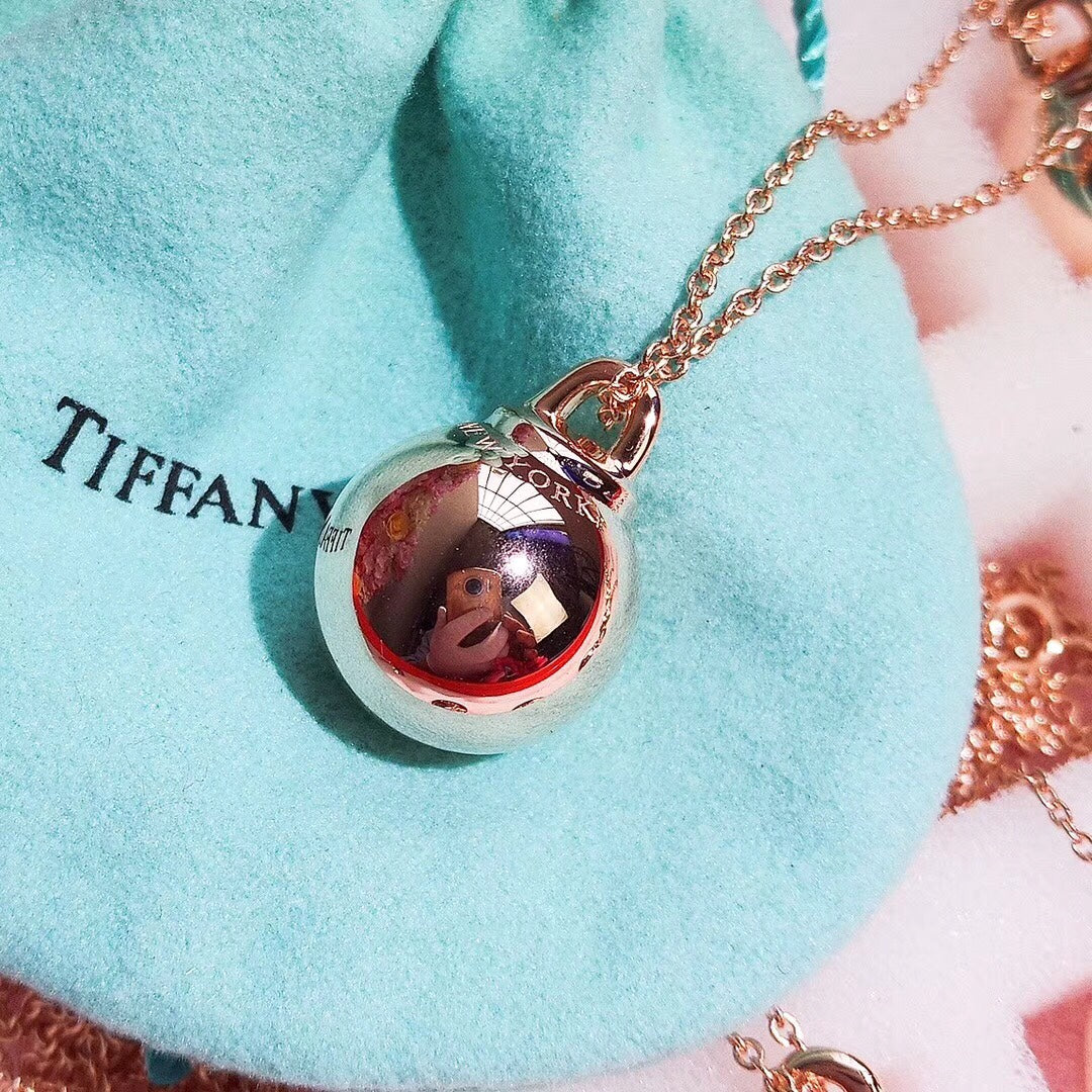 [Spark Jewels]HARDWEAR PENDENTIF BALL ROSE NECKLACE