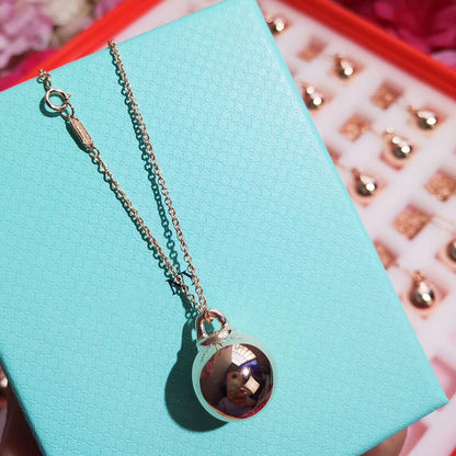 [Spark Jewels]HARDWEAR PENDENTIF BALL ROSE NECKLACE