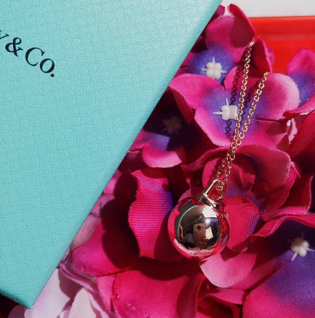 [Spark Jewels]HARDWEAR PENDENTIF BALL ROSE NECKLACE