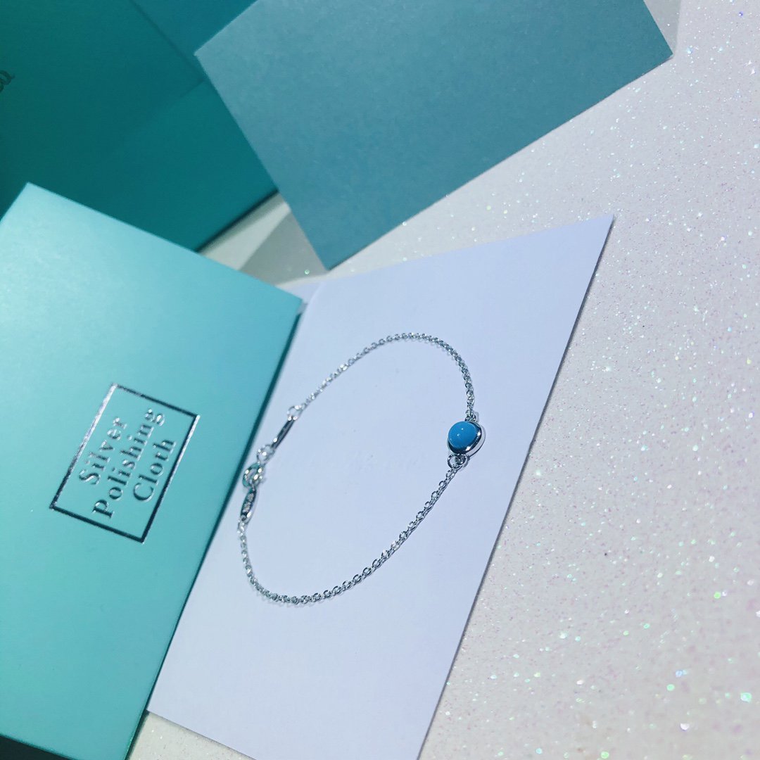 [Spark Jewels]YARD TURQUOISE NECKLACE SILVER
