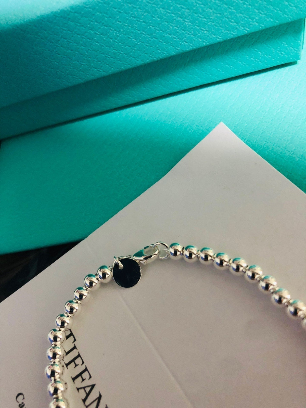 [Spark Jewels]LOVE TIFFANY RED HEART TAG BEAD BRACELET