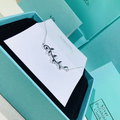 [Spark Jewels]PALOMA PICASSO STERLING SILVER OLIVE BRANCH NECKLACE