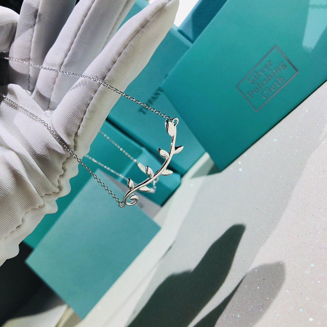 [Spark Jewels]PALOMA PICASSO STERLING SILVER OLIVE BRANCH NECKLACE