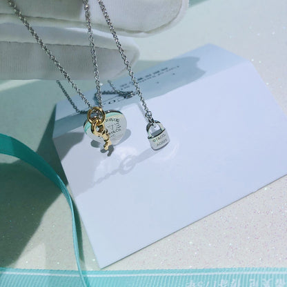 [Spark Jewels]LOVE HEART TAG KEY NECKLACE