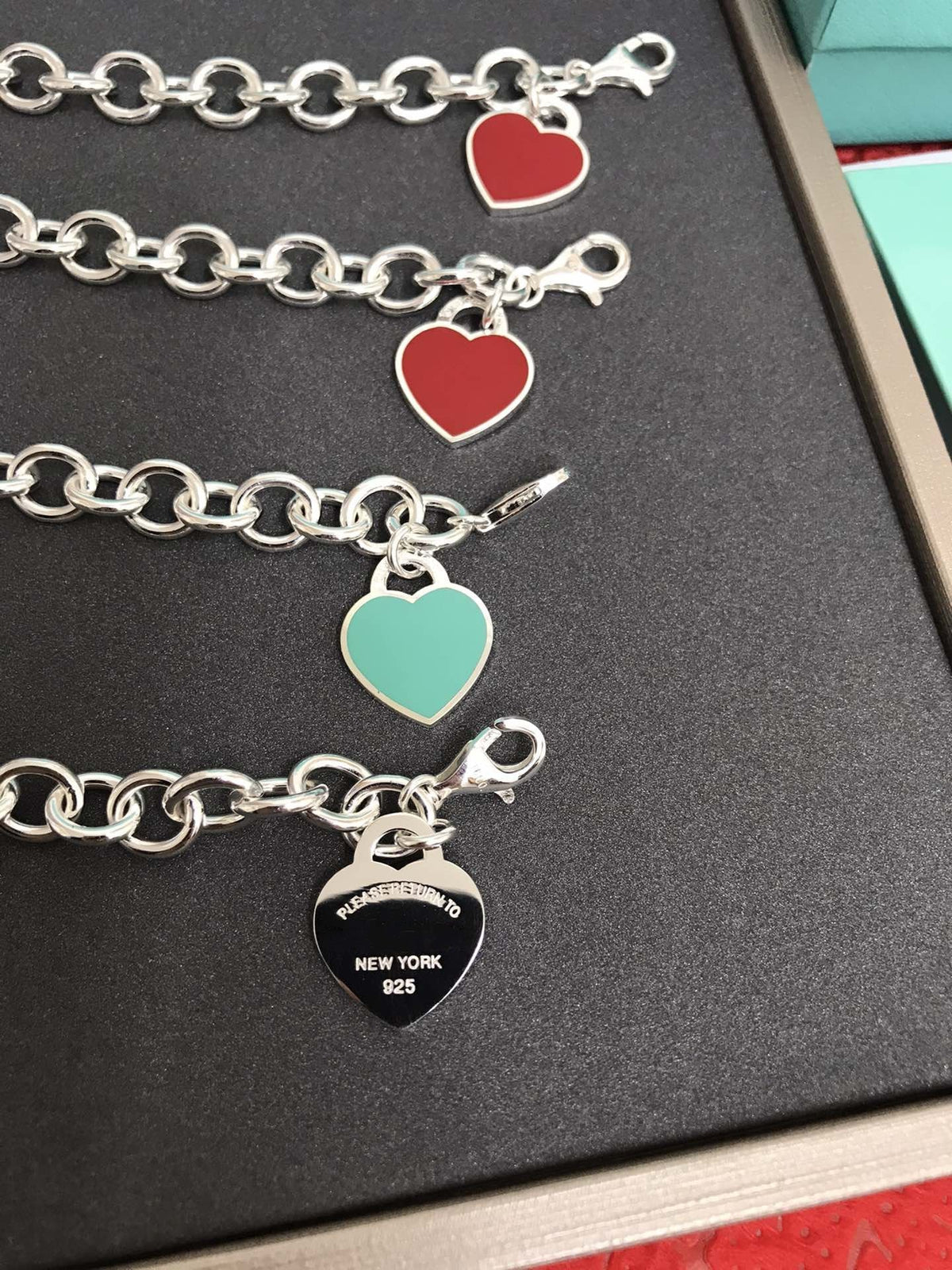 [Spark Jewels]HEART TAG BRACELET SILVER MEDIUM
