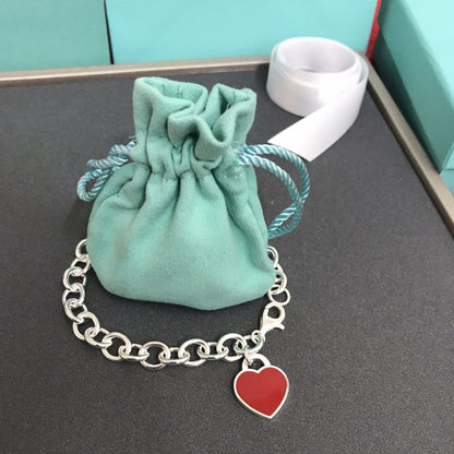 [Spark Jewels]HEART TAG BRACELET SILVER MEDIUM