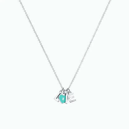 [Spark Jewels]COLLAR LOVE PLATA NECKLACE