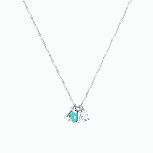 [Spark Jewels]COLLAR LOVE PLATA NECKLACE